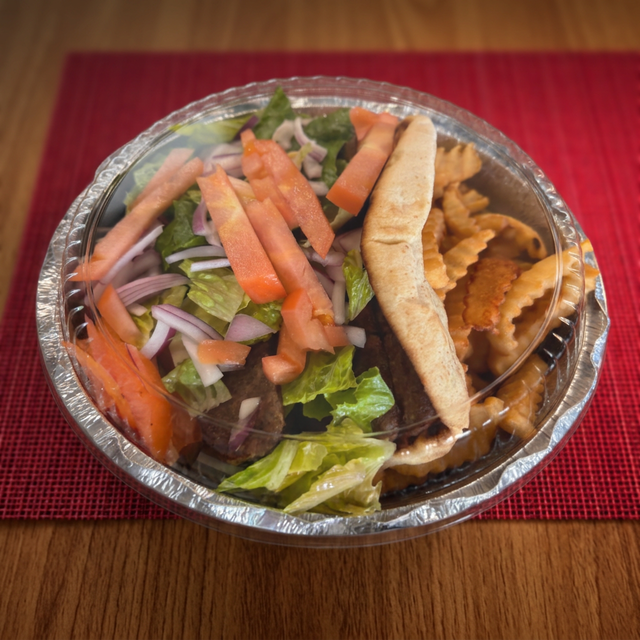 Gyro Platter Includes French Fries.